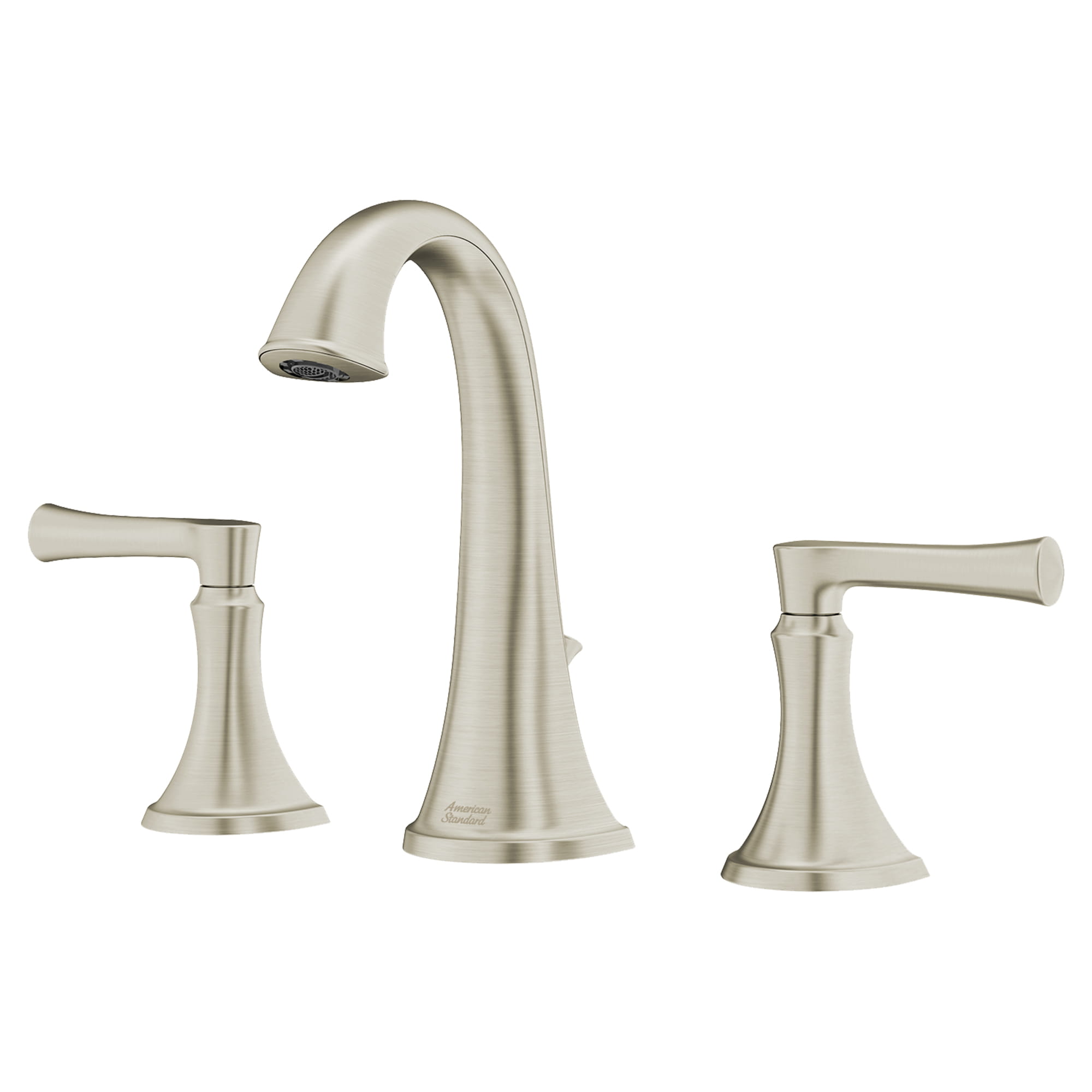 Estate 8 Inch Widespread 2 Handle Bathroom Faucet 12 gmp 45 L min With Lever Handles   BRUSHED NICKEL